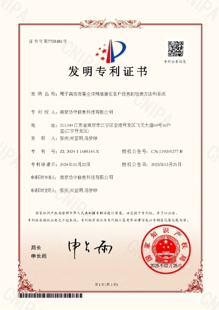 用于高效收集全球精准潜在客户信息的检索方法和系统