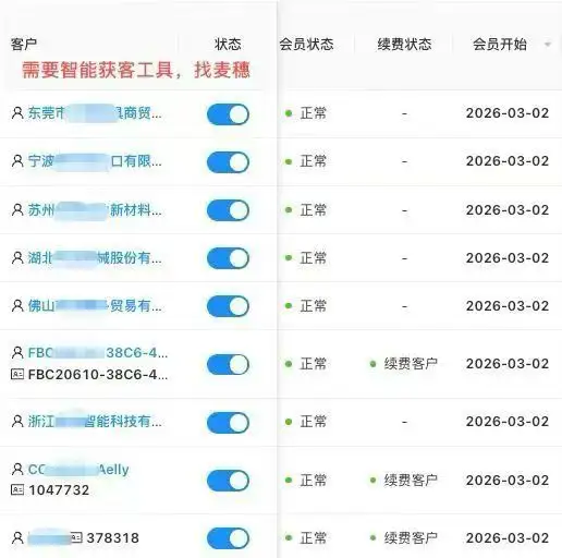 麦穗获客| AI外贸客户开发软件 麦穗获客| AI外贸客户开发软件